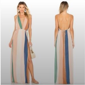 NWT Indah RIVER Maxi Dress in Beach Stripe